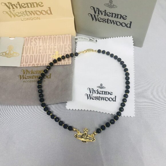Vivienne Westwood Jewelry - BRAND NEW Vivienne Westwood Black & Gold Choker